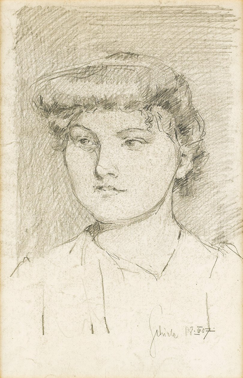 Portrait of a Young Girl by Egon Schiele