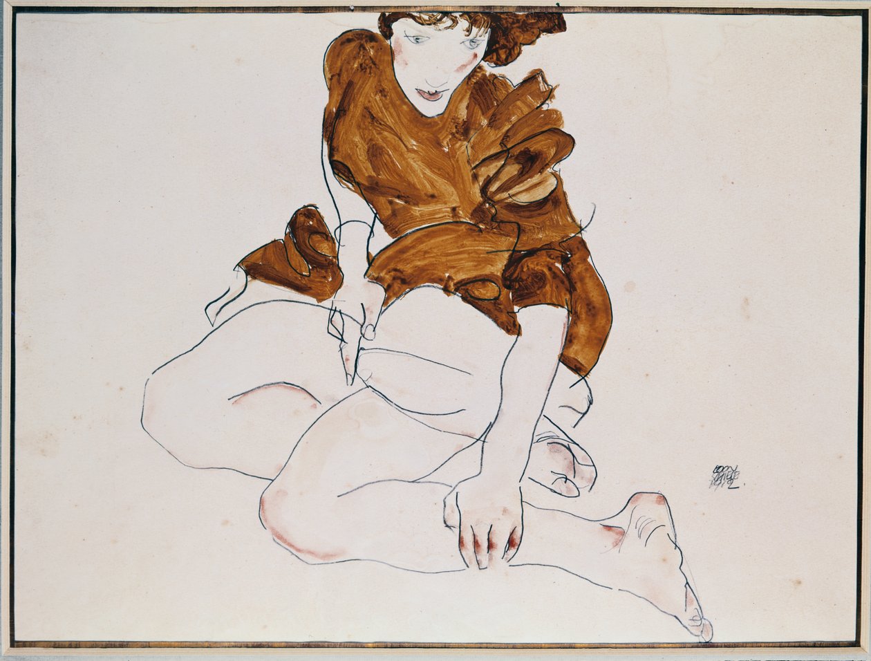 Seated Woman, 1912 by Egon Schiele