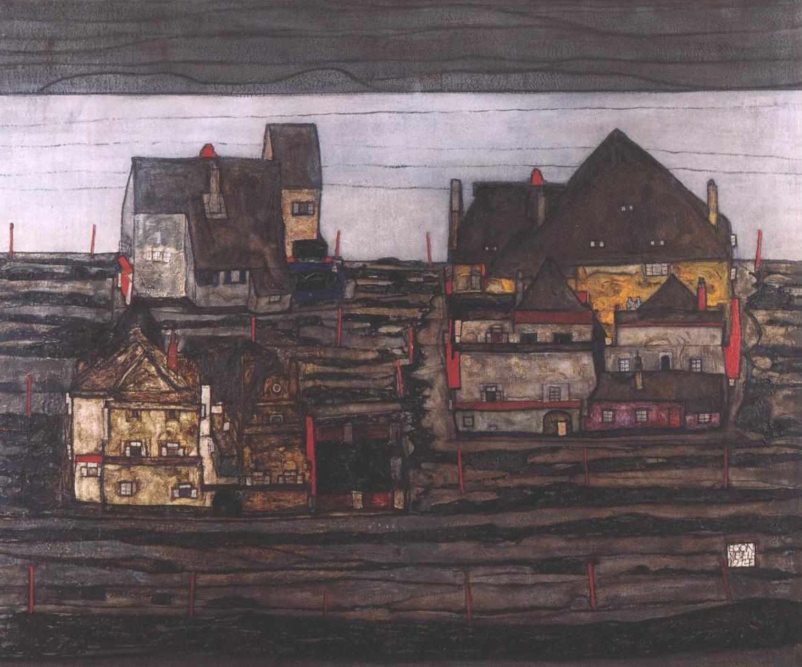 Suburb by Egon Schiele