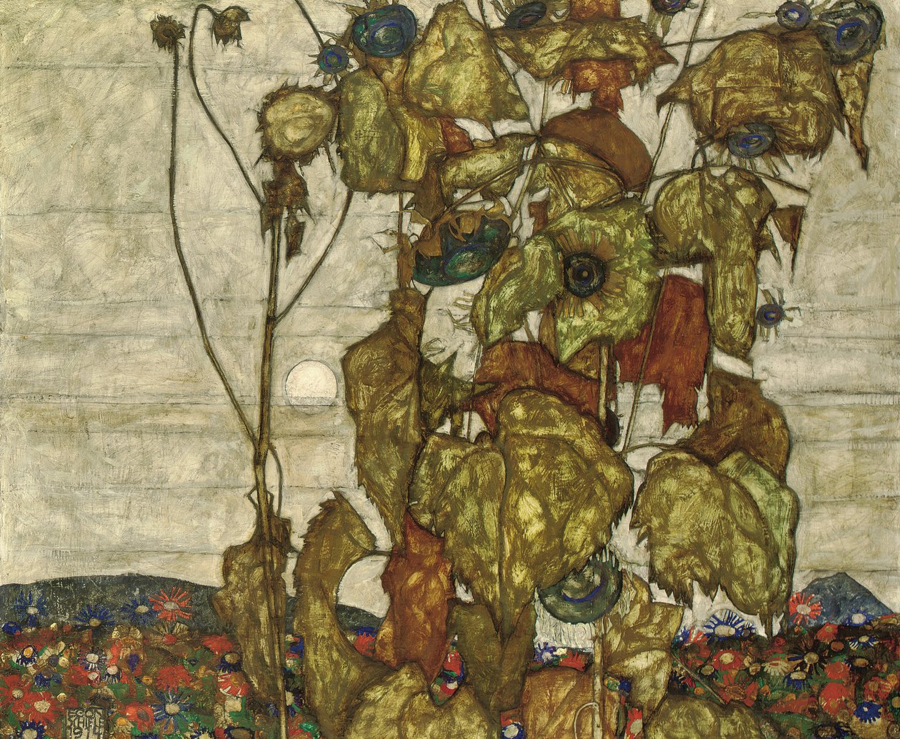 Autumn Sun by Egon Schiele