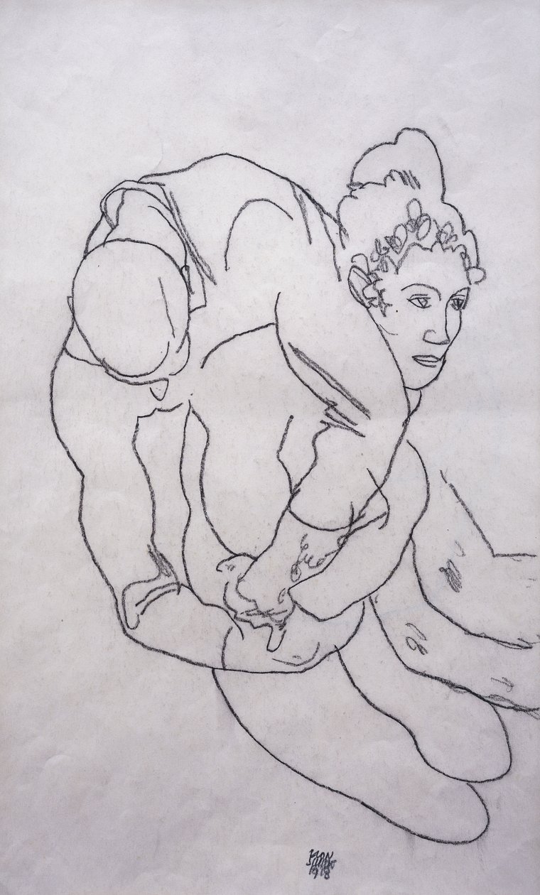 Being Embraced by Egon Schiele