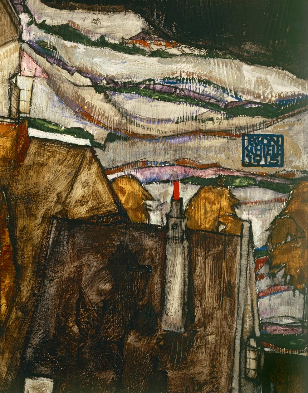 The Arch of Houses II by Egon Schiele