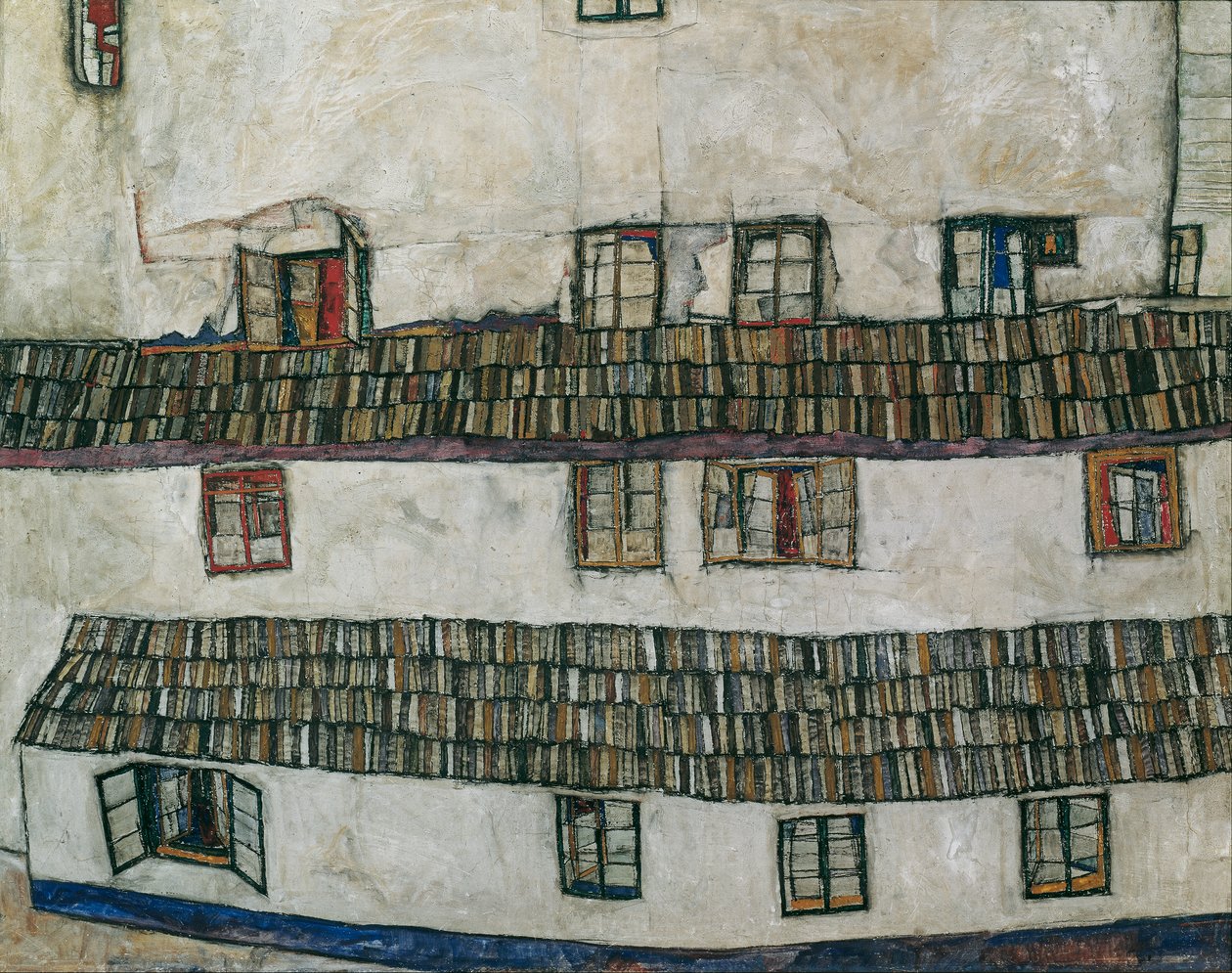 House Wall (Window) by Egon Schiele