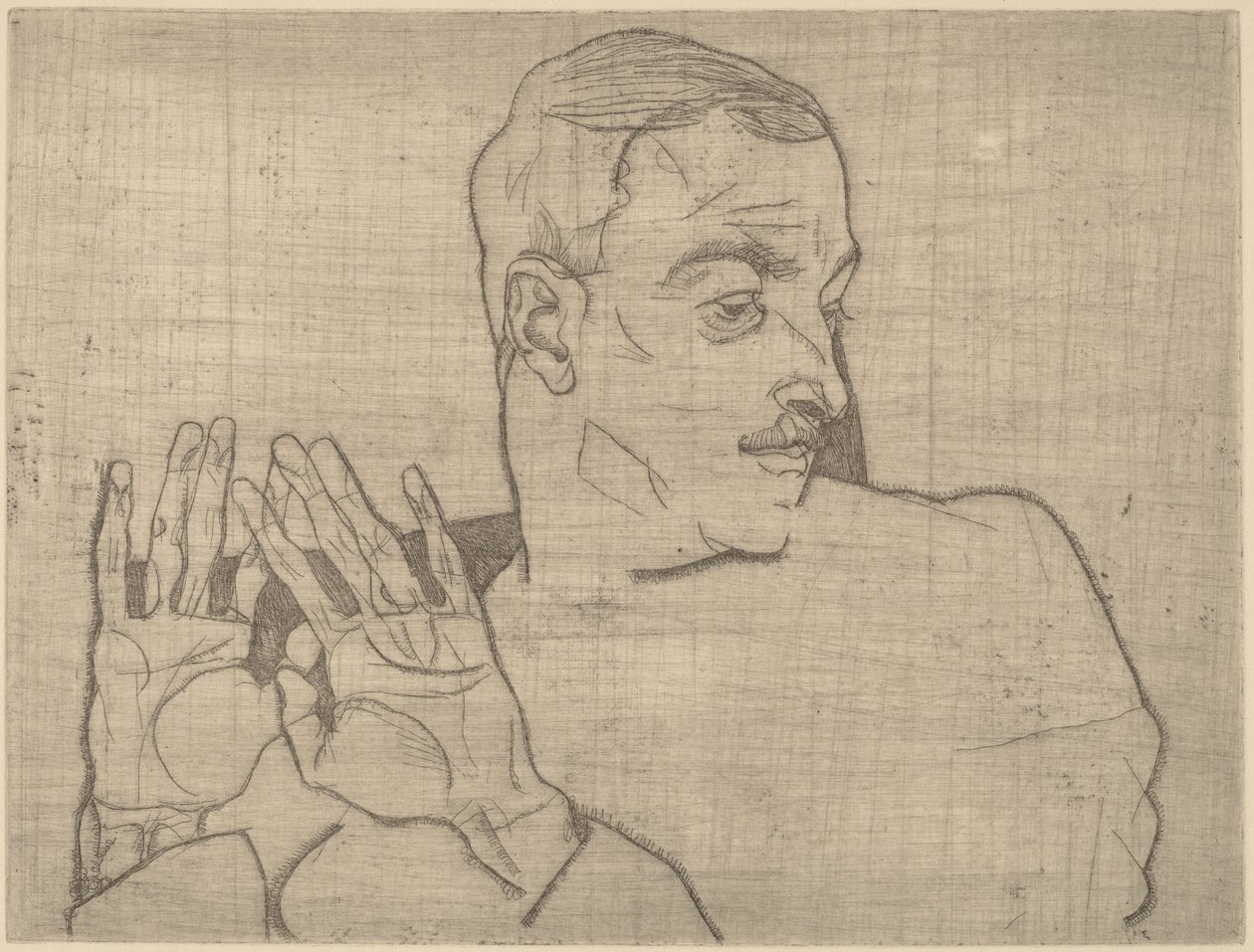 Portrait of Arthur Roessler by Egon Schiele