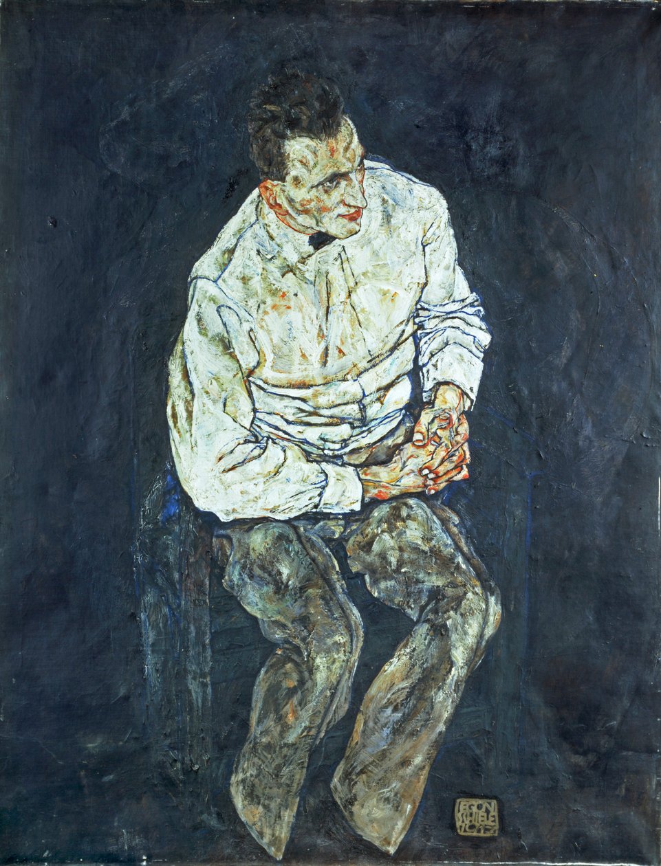 Portrait of Karl Grünwald by Egon Schiele