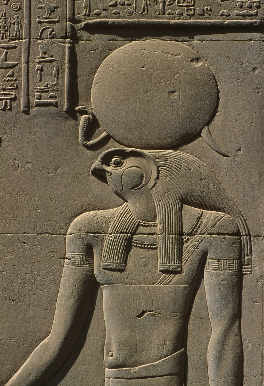 Relief of Re (detail) by Egyptian