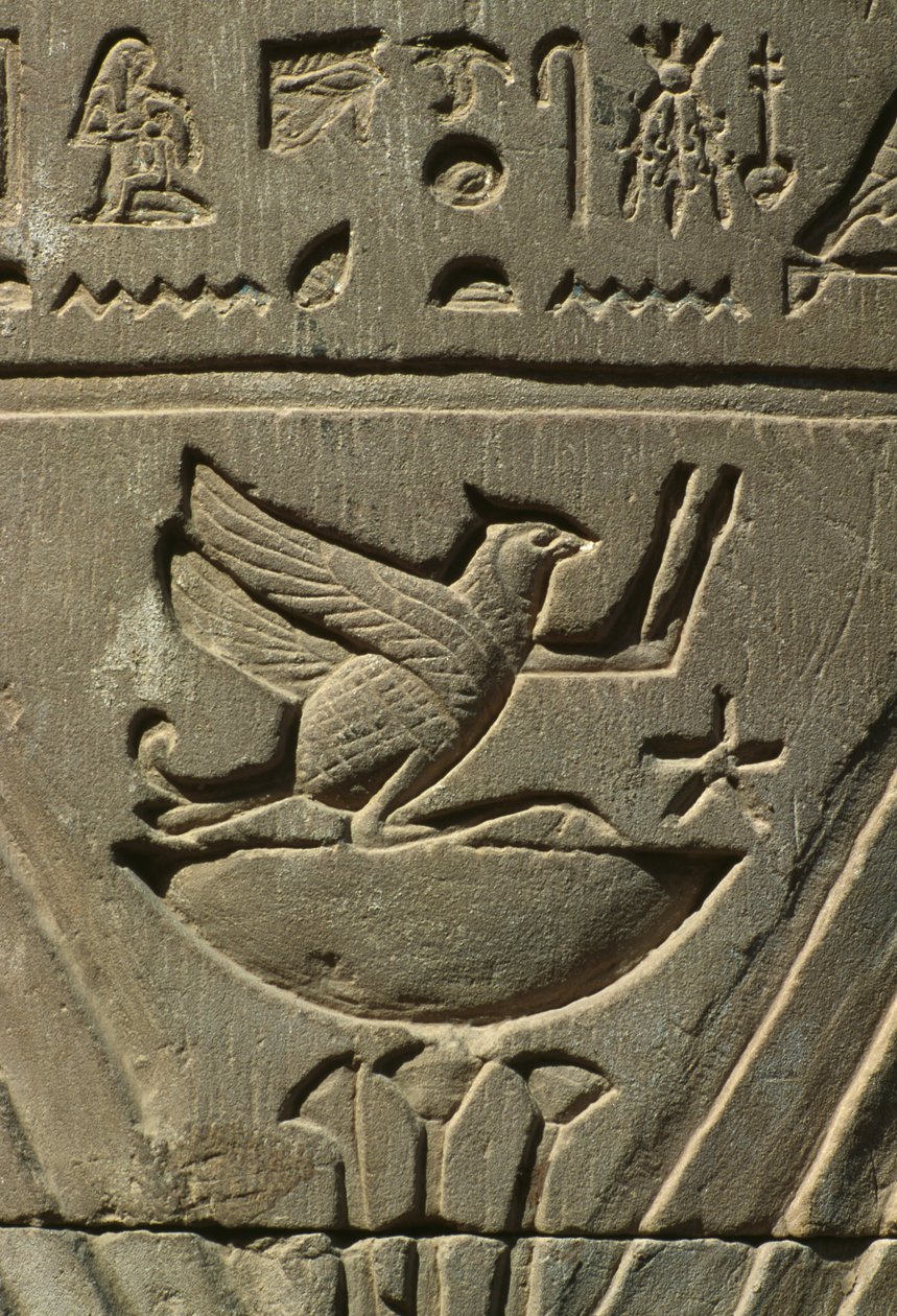 Relief of Hieroglyphs (detail) by Egyptian