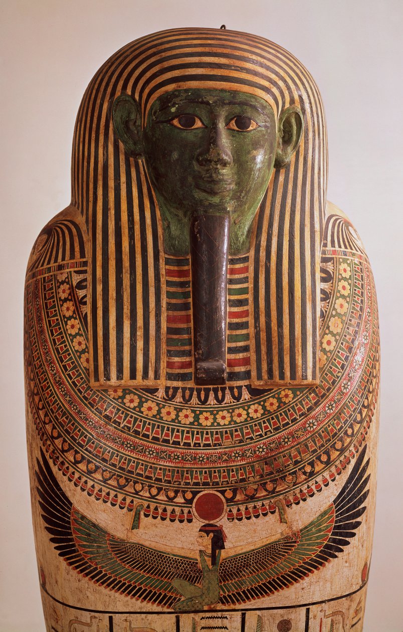 Outer lid of the sarcophagus of Psametik I, Late Period by Egyptian 26th Dynasty