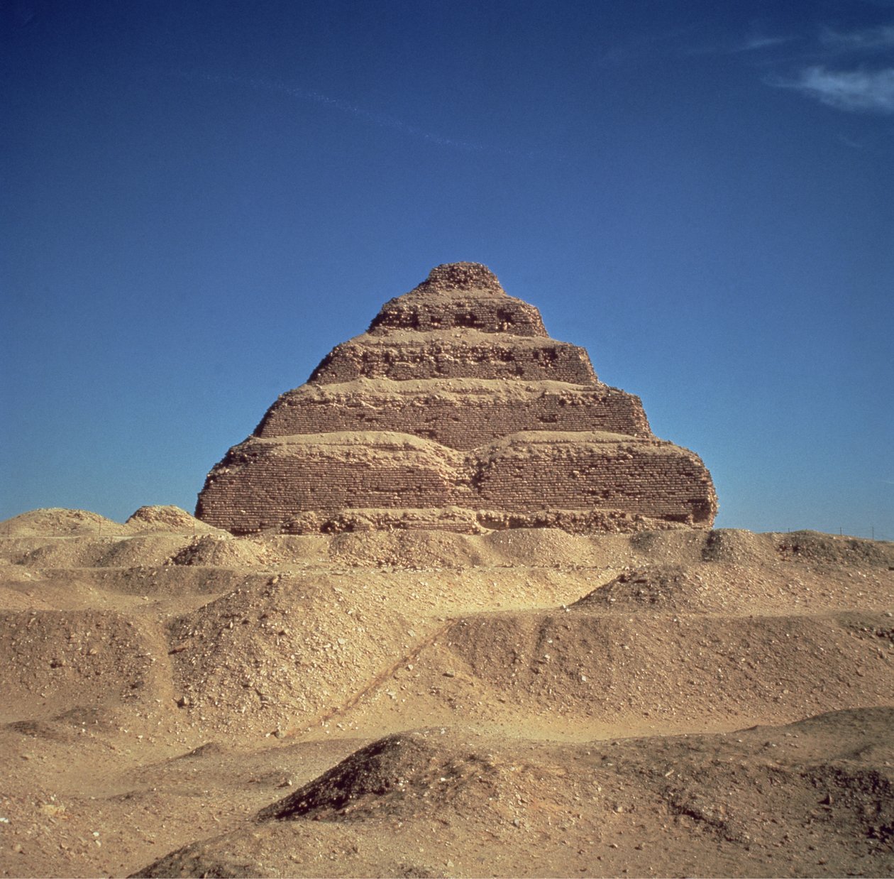 The Step Pyramid of King Djoser by Egyptian 3rd Dynasty