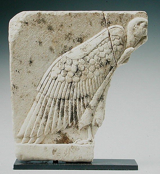 Relief depicting a vulture by Egyptian Ptolemaic Period