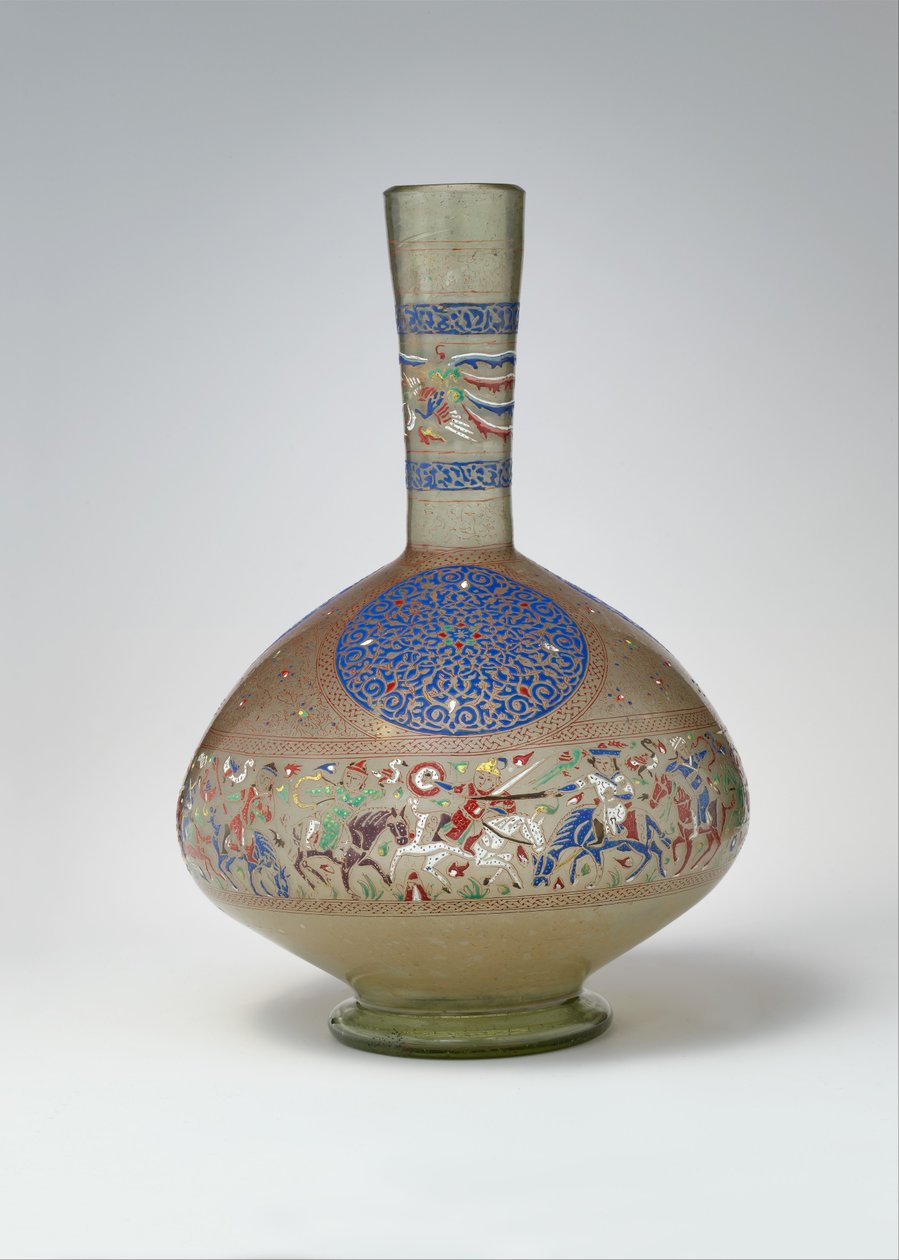 Enamelled and Gilded Bottle, c.1270-99 by Egyptian School