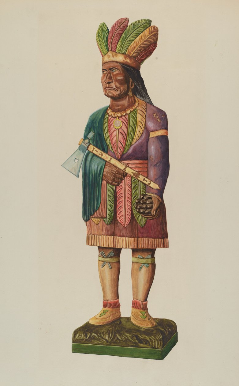 Cigar Store Indian by Einar Heiberg