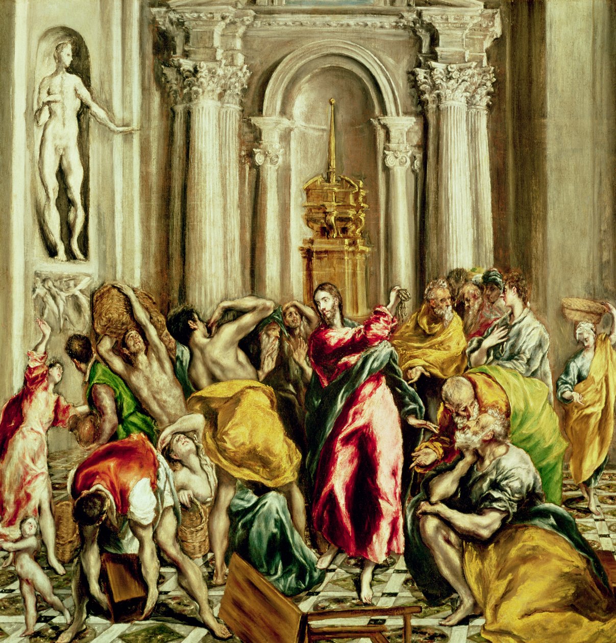 Jesus Driving the Merchants from the Temple, 1610-14 by El Greco