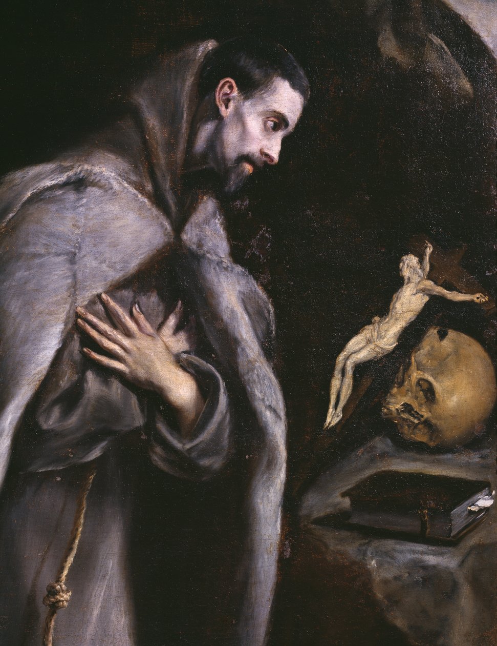 St. Francis meditating, c.1586-92 by El Greco