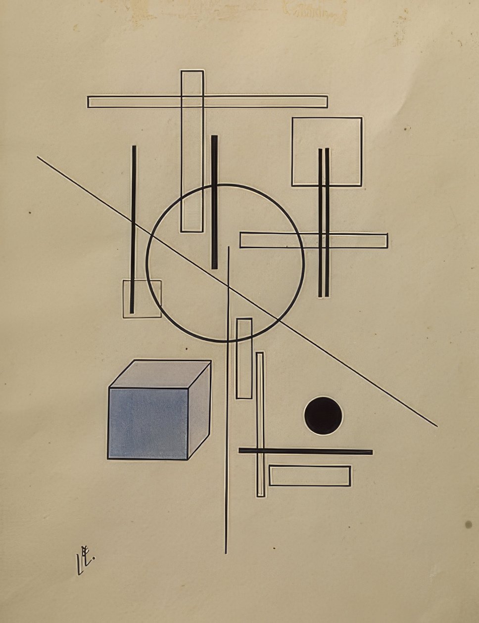 Composition. 1920 by Eliezer Markowich Lissitzky