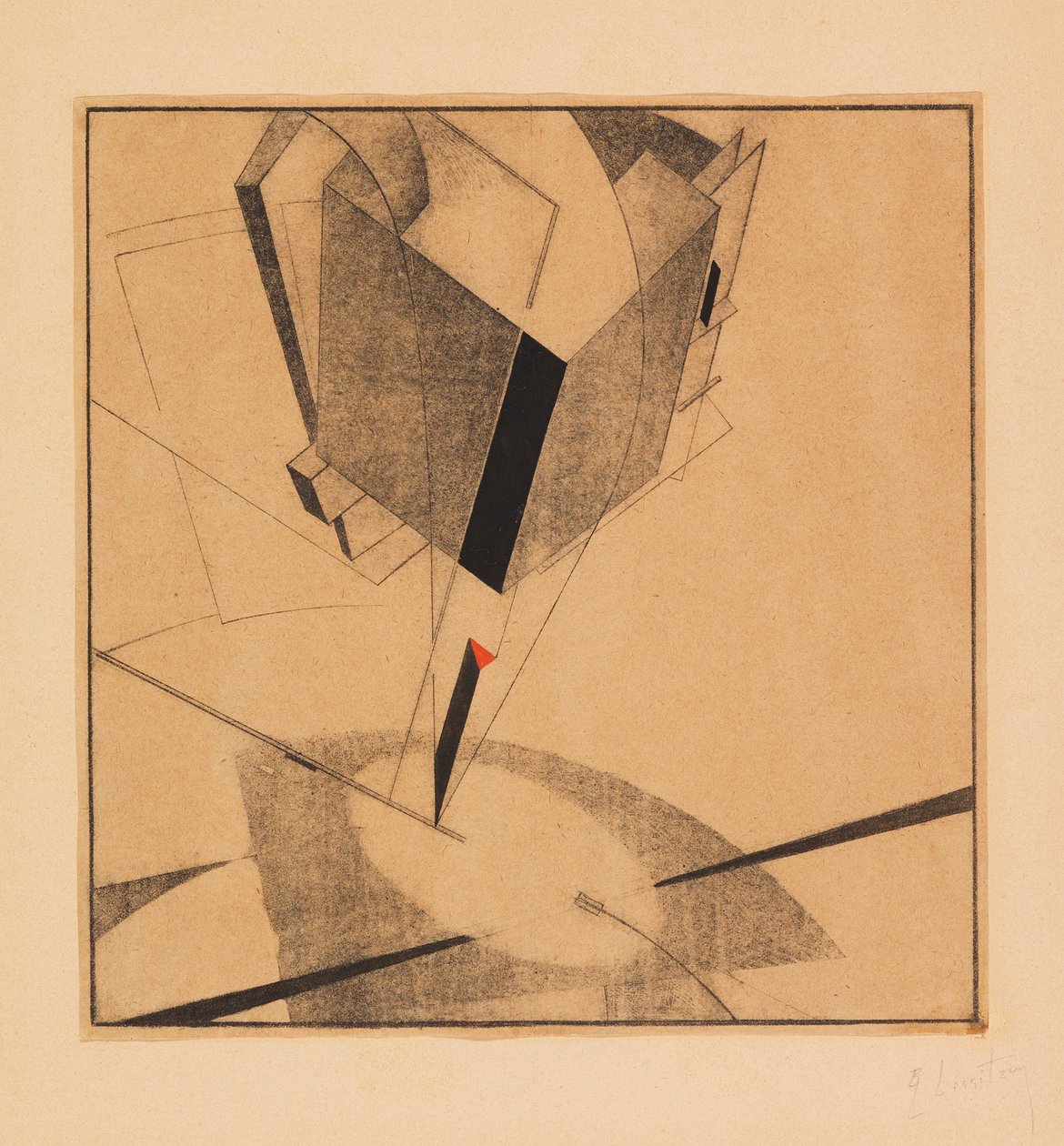 Proun 5A, 1919 by Eliezer Markowich Lissitzky