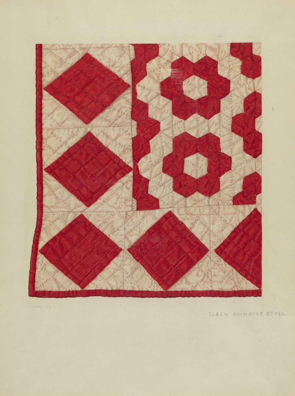 Patchwork Quilt by Elgin Moncure Styll