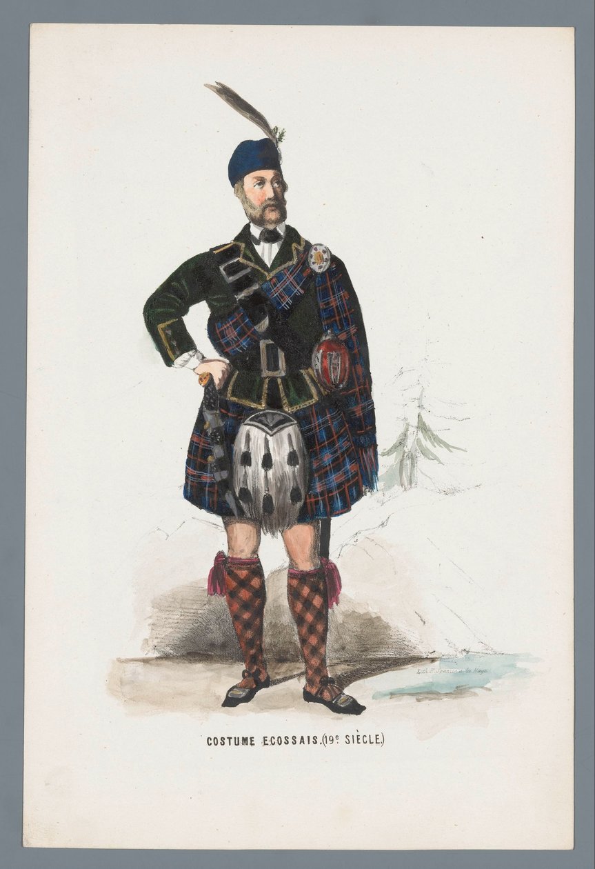 Scottish Costume (19th Century) by Elias Spanier