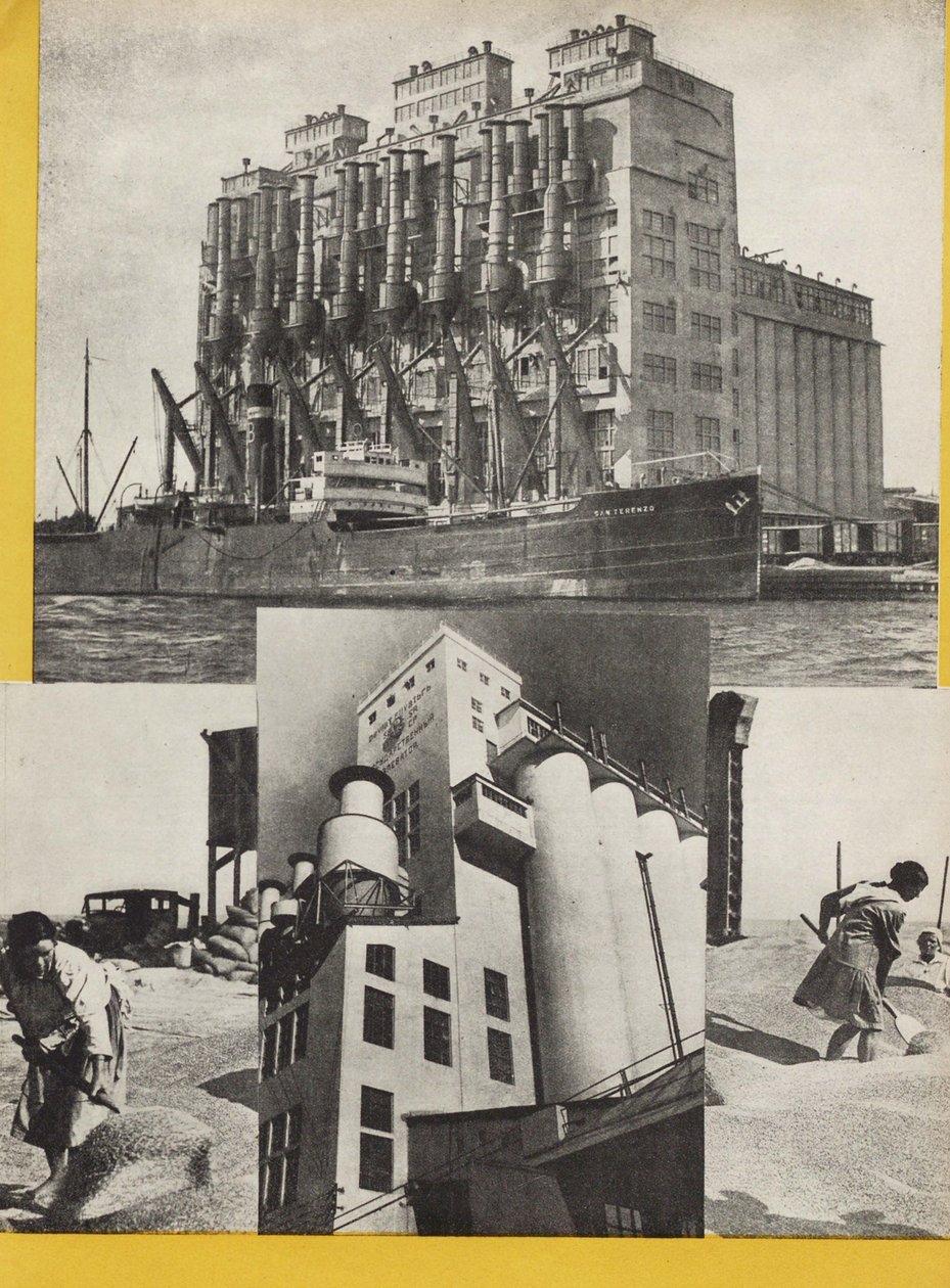 Illustration from USSR Builds Socialism by Eliezer Markowich Lissitzky