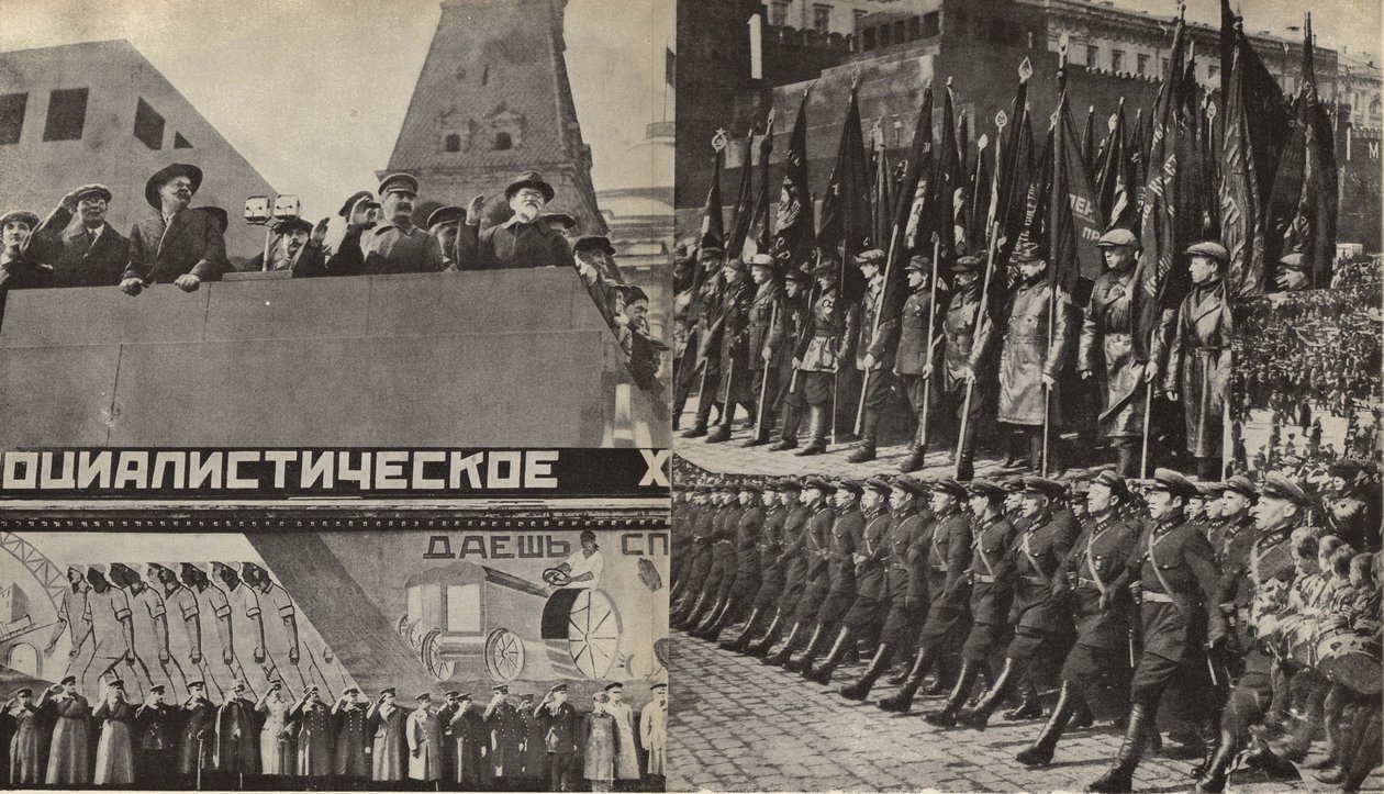 Illustration from USSR Builds Socialism by Eliezer Markowich Lissitzky