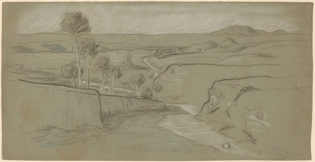 Roman Landscape by Elihu Vedder