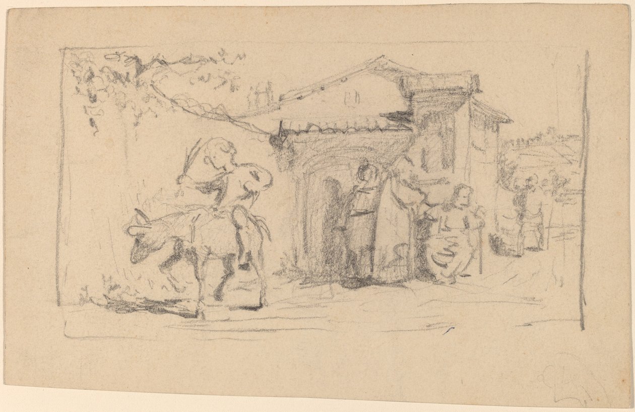 Son and Donkey by Elihu Vedder