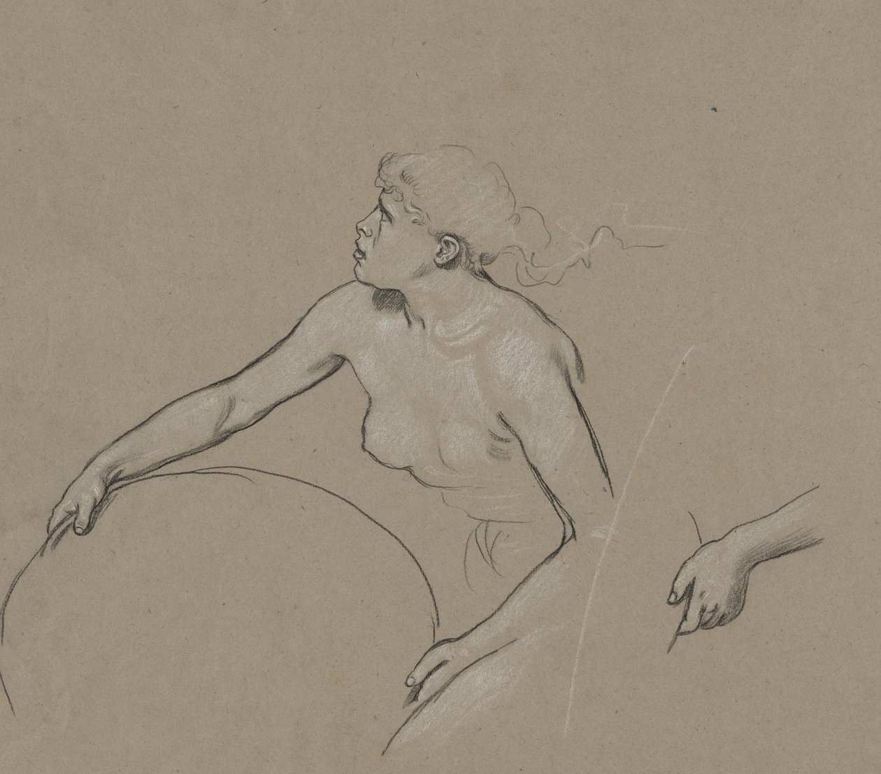 Studies for Figure of Spring by Elihu Vedder