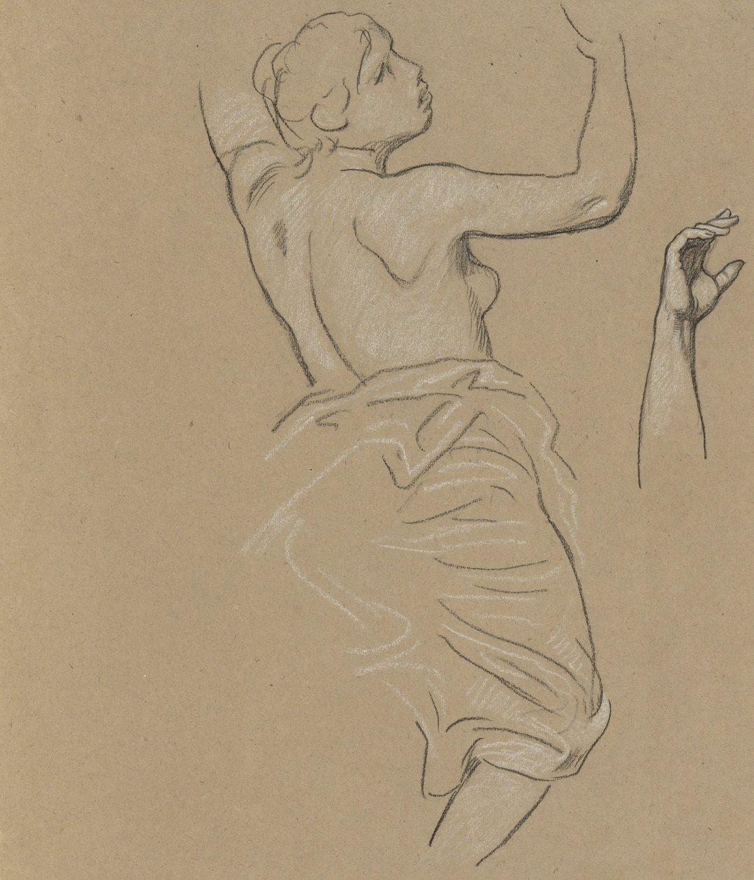 Study for Figure of Autumn by Elihu Vedder