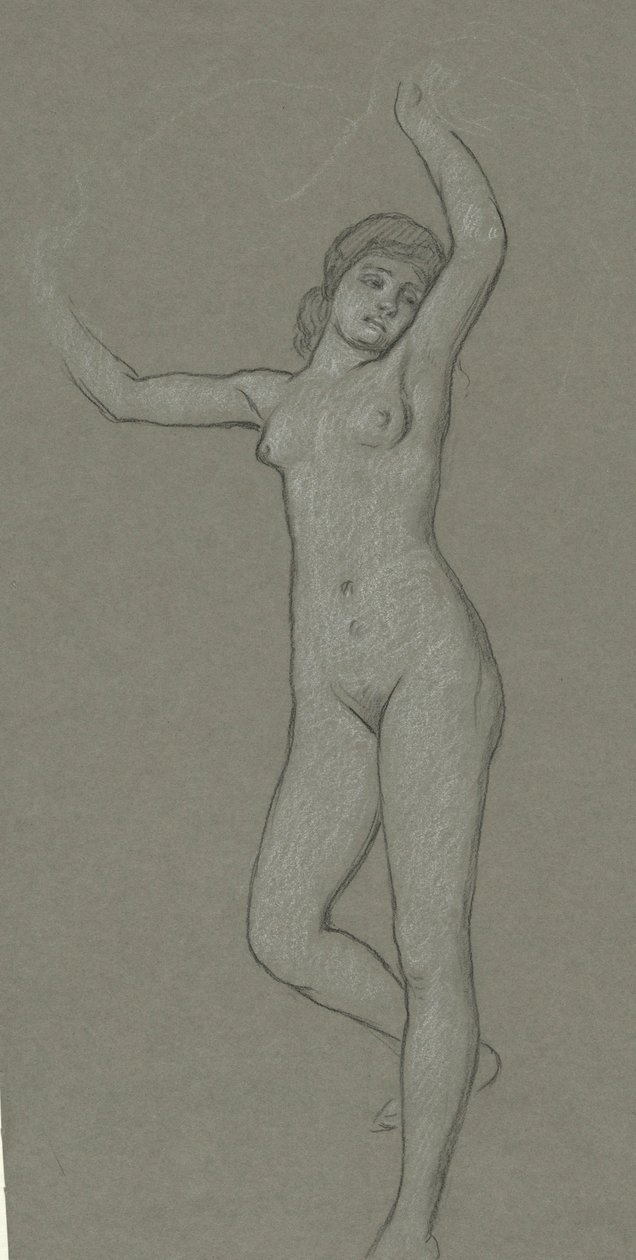 Study for Figure of Luna by Elihu Vedder