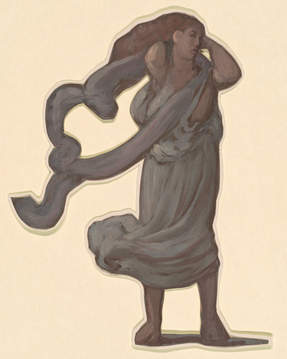 Study for Greek Girls Bathing by Elihu Vedder