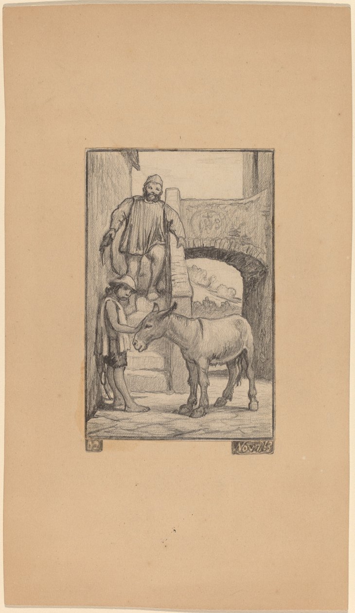 The Son and the Donkey by Elihu Vedder