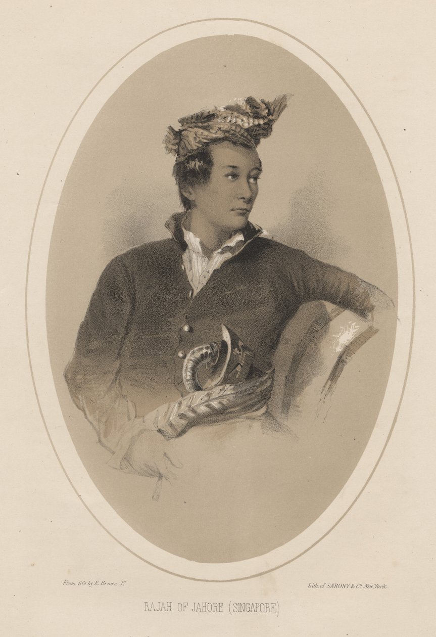 Rajah of Jahore (Singapore) by Eliphalet Brown