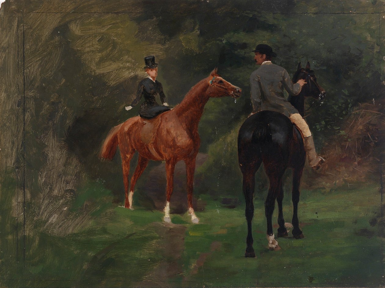 Figures on Horseback by Eliphalet Fraser Andrews