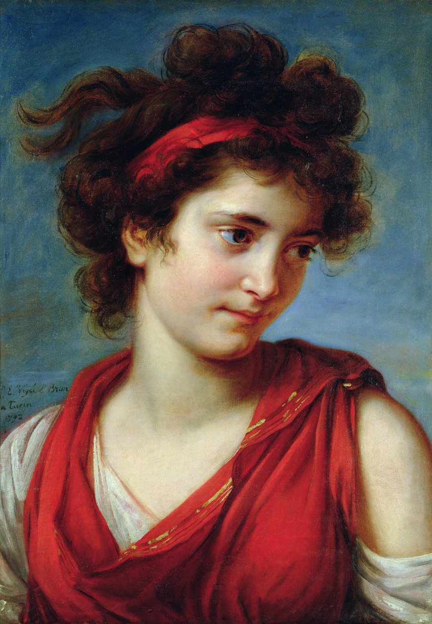 Portrait of Maguerite Porporati by Elisabeth Louise Vigee Lebrun