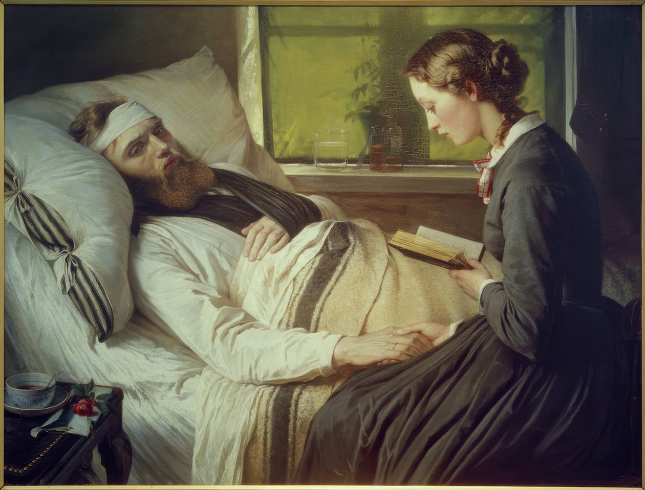 E. Jerichau-Baumann, The Wounded Soldier by Elisabeth Jerichau Baumann