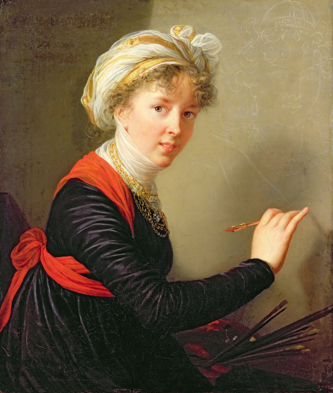 Self Portrait, 1800 by Elisabeth Louise Vigee Lebrun