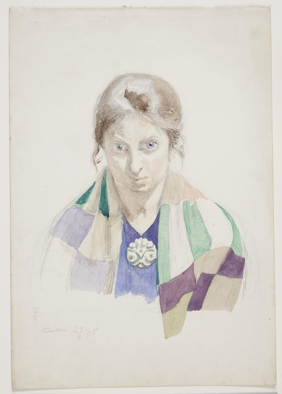 Portrait of Olivia Holm-Møller by Elise Konstantin Hansen