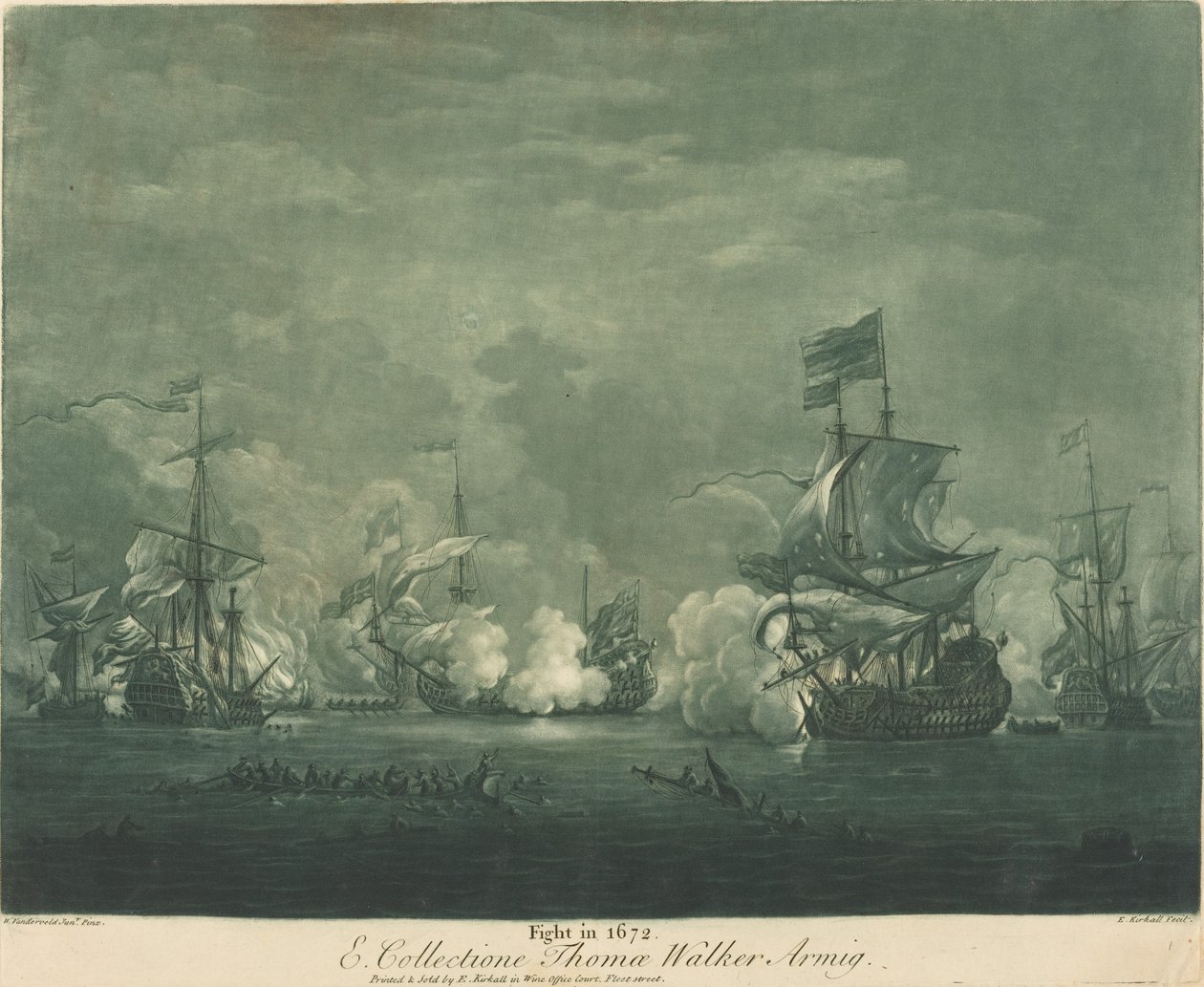 Fight in 1672 by Elisha Kirkall