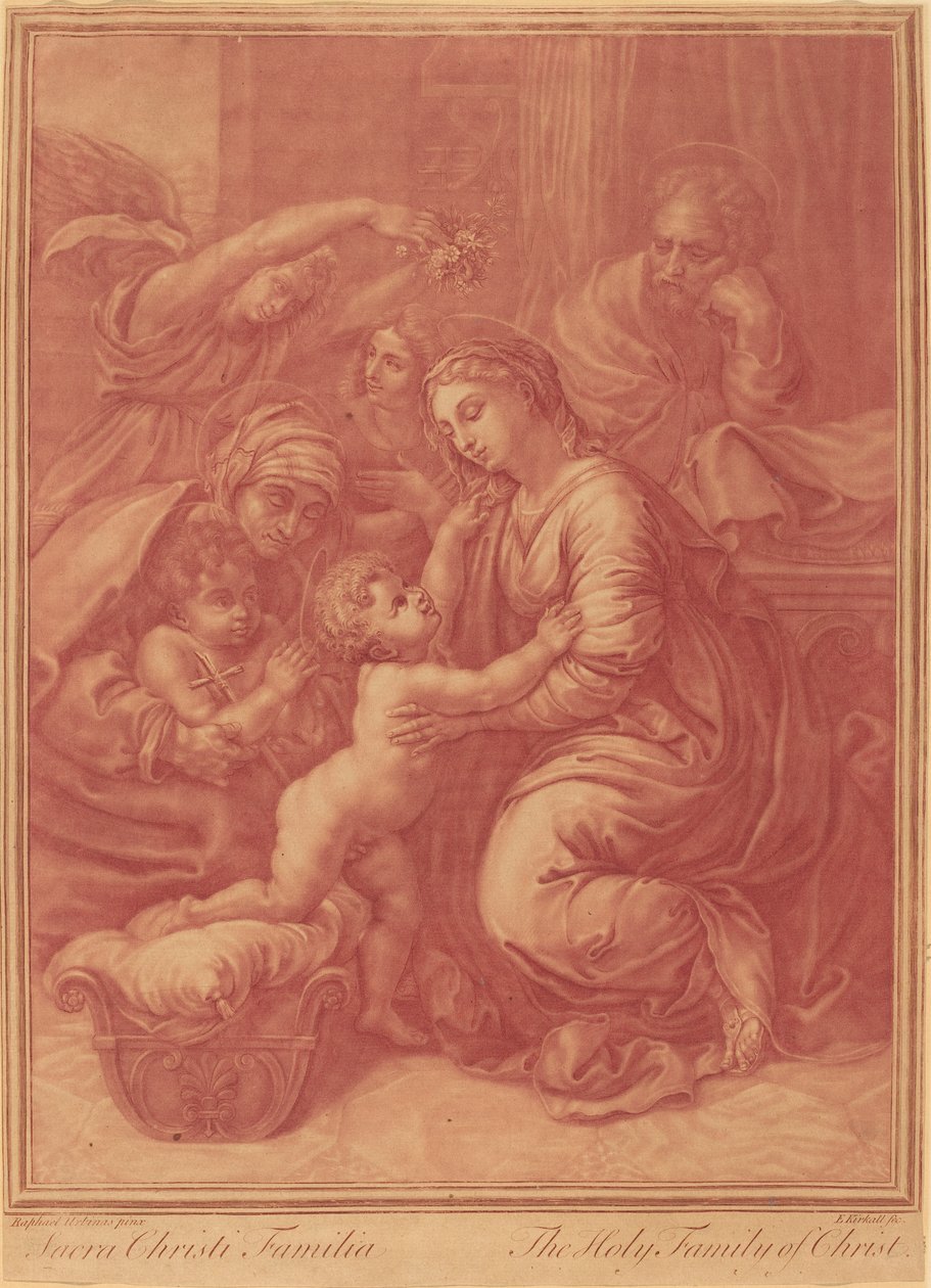 The Holy Family by Elisha Kirkall after Raphael