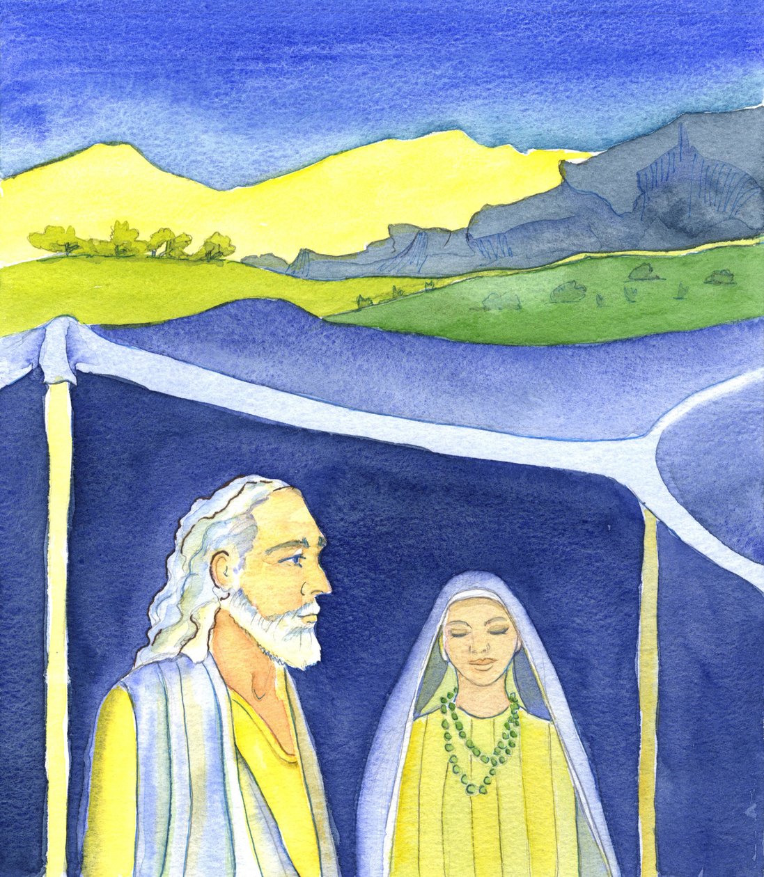 Abraham and Sarah by Elizabeth Wang