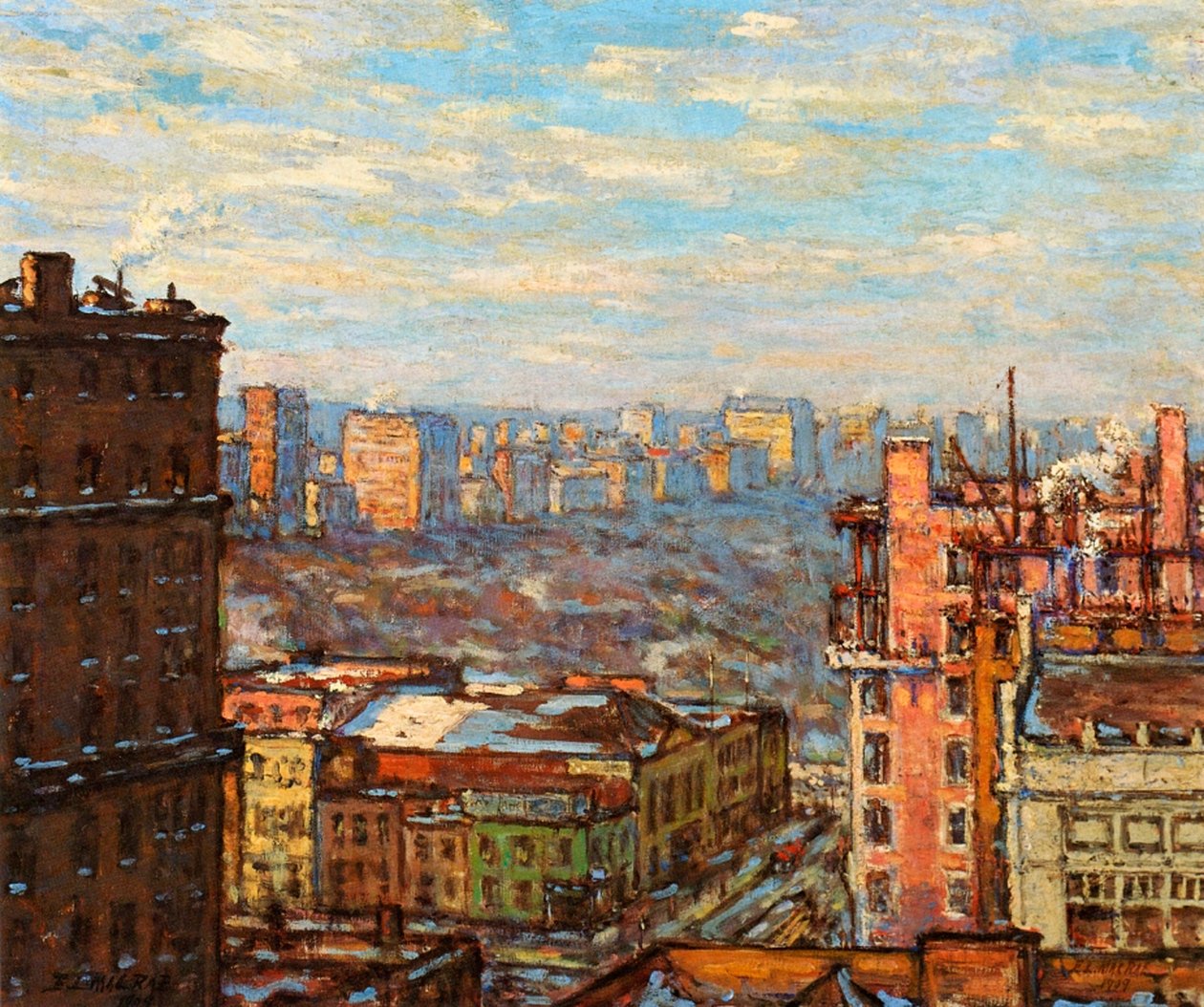 Central Park from Carnegie Hall by Elmer Livingston MacRae