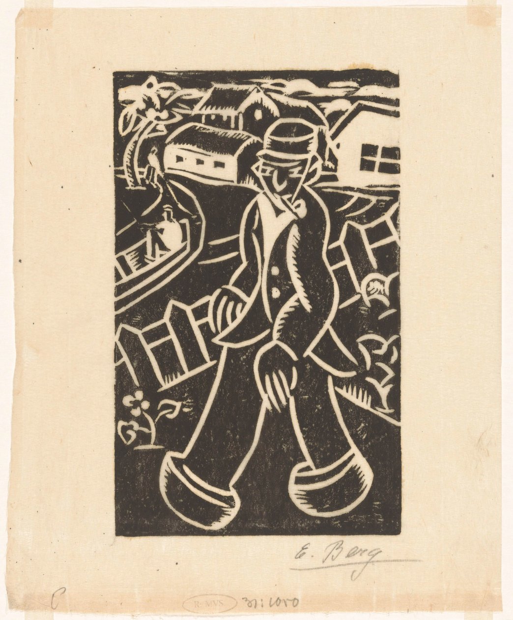 Farmer by Else Berg (signed by artist)