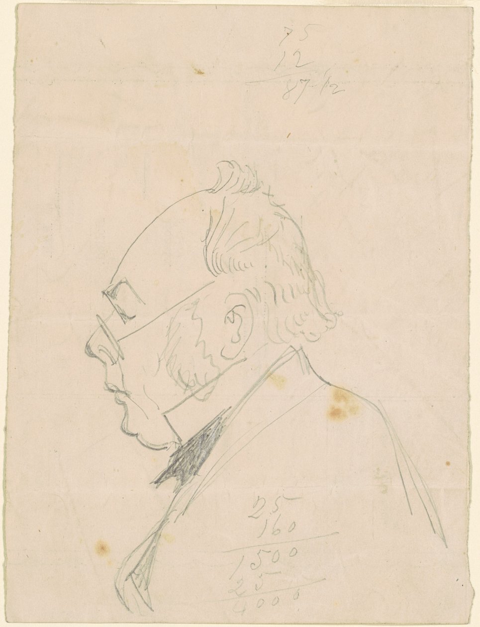 Profile of a Man by Emanuel Gottlieb Leutze