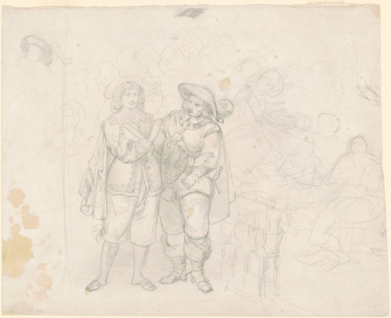Two Cavaliers by Emanuel Gottlieb Leutze