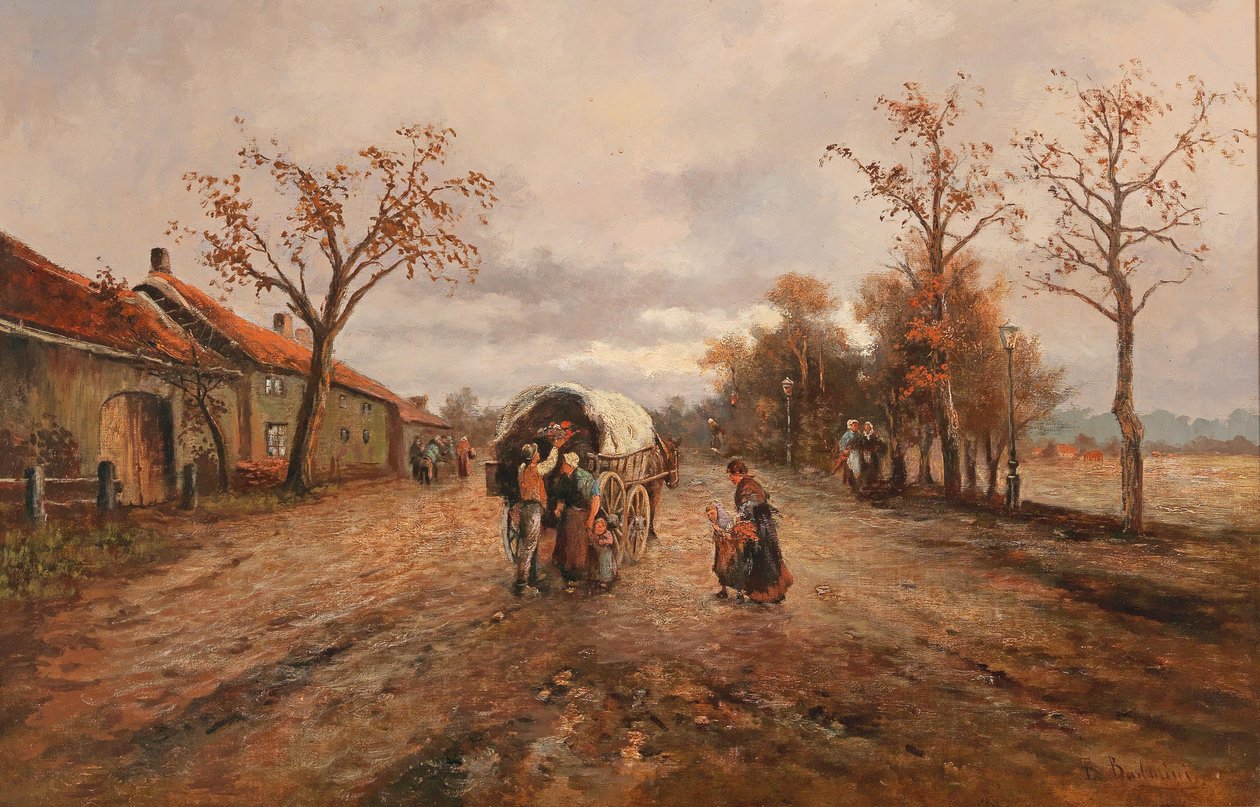 On the Country Road by Emil Barbarini