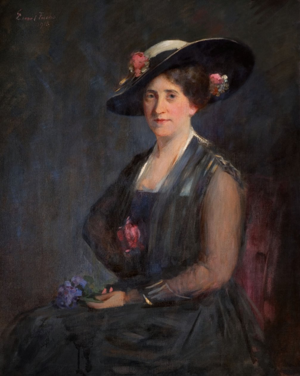 Portrait of Olga Myers, 1915 by Emil Fuchs