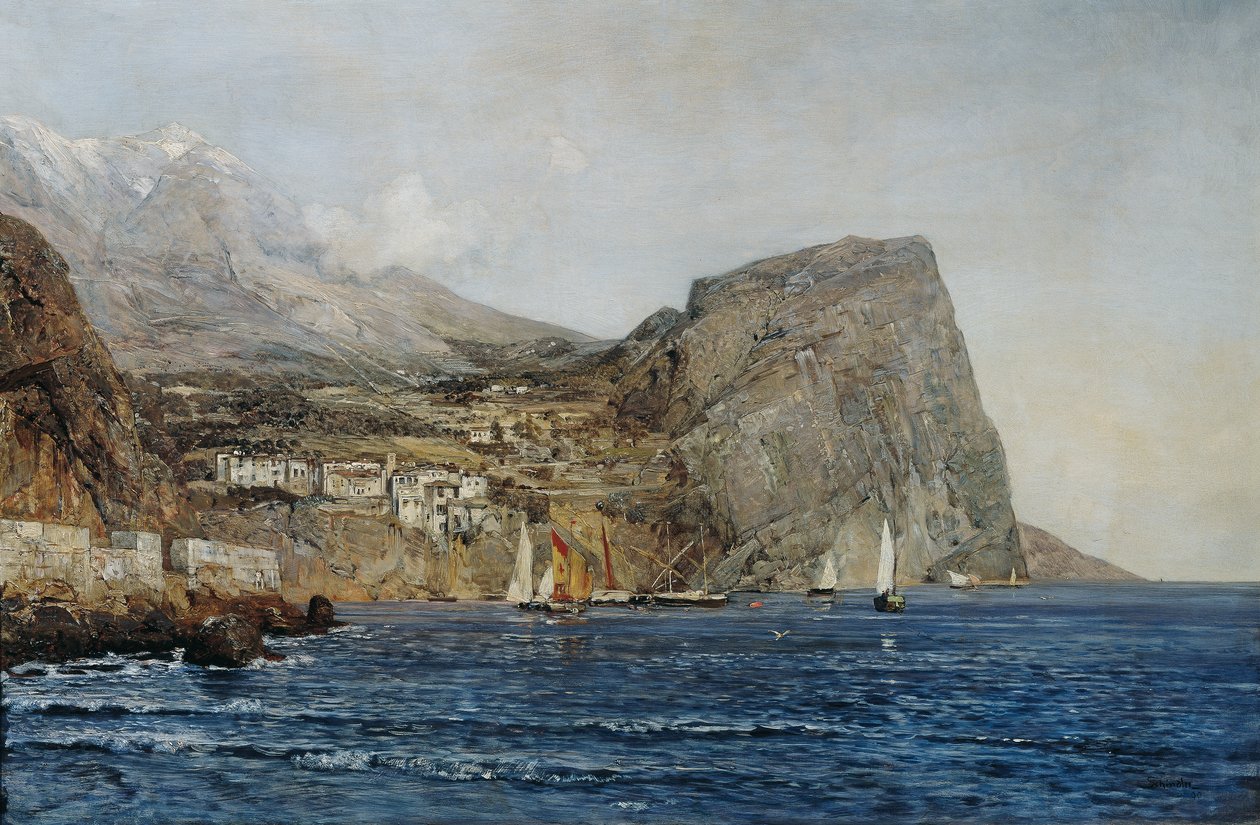 Coastal Landscape in Dalmatia by Emil Jakob Schindler
