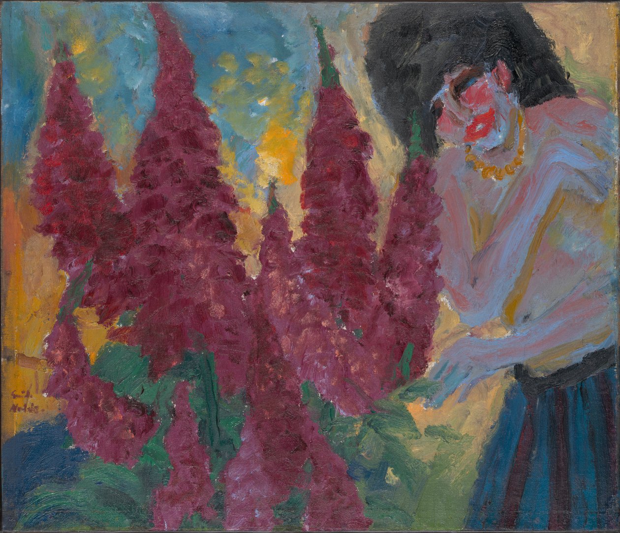 Morning in the Flower Garden by Emil Nolde