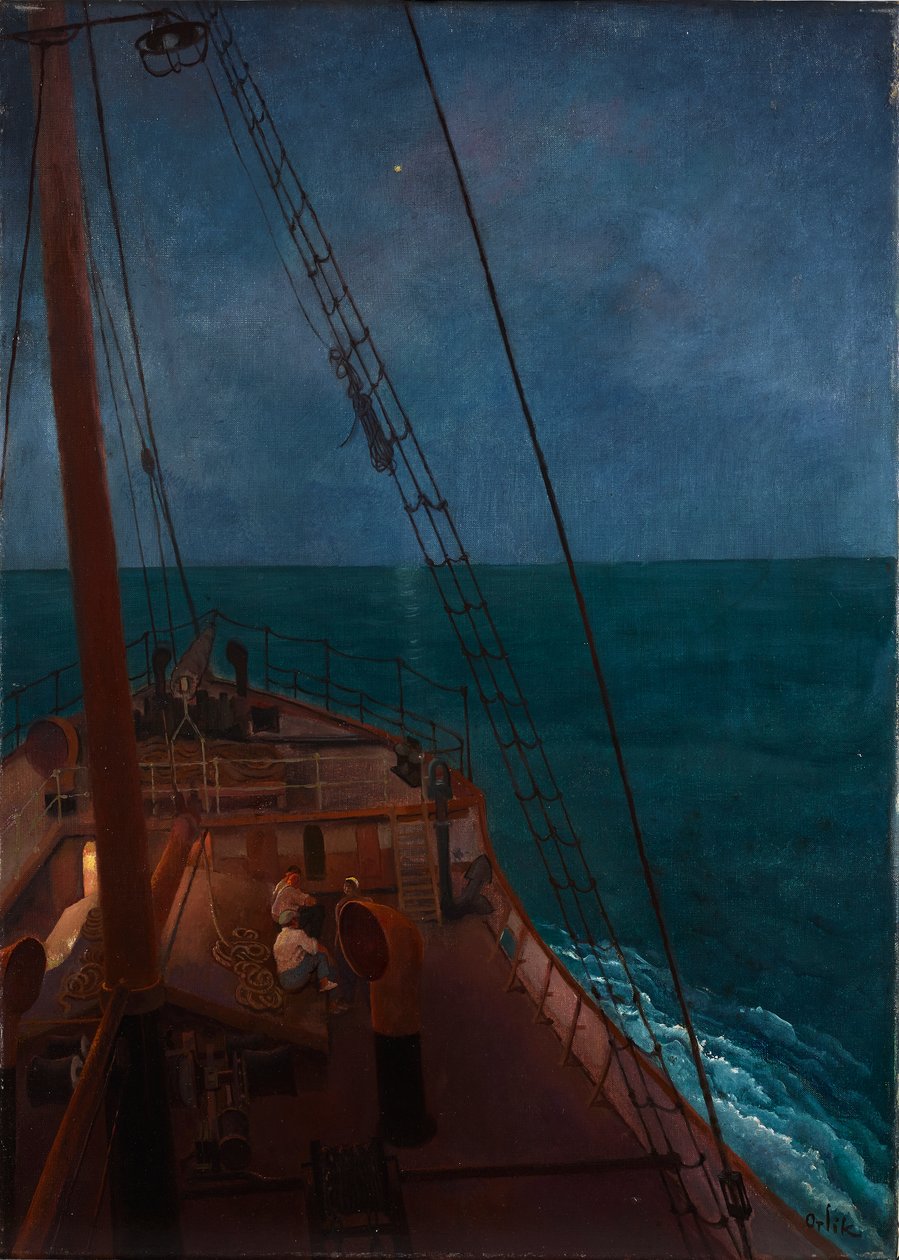 Night Journey in the Mediterranean by Emil Orlik