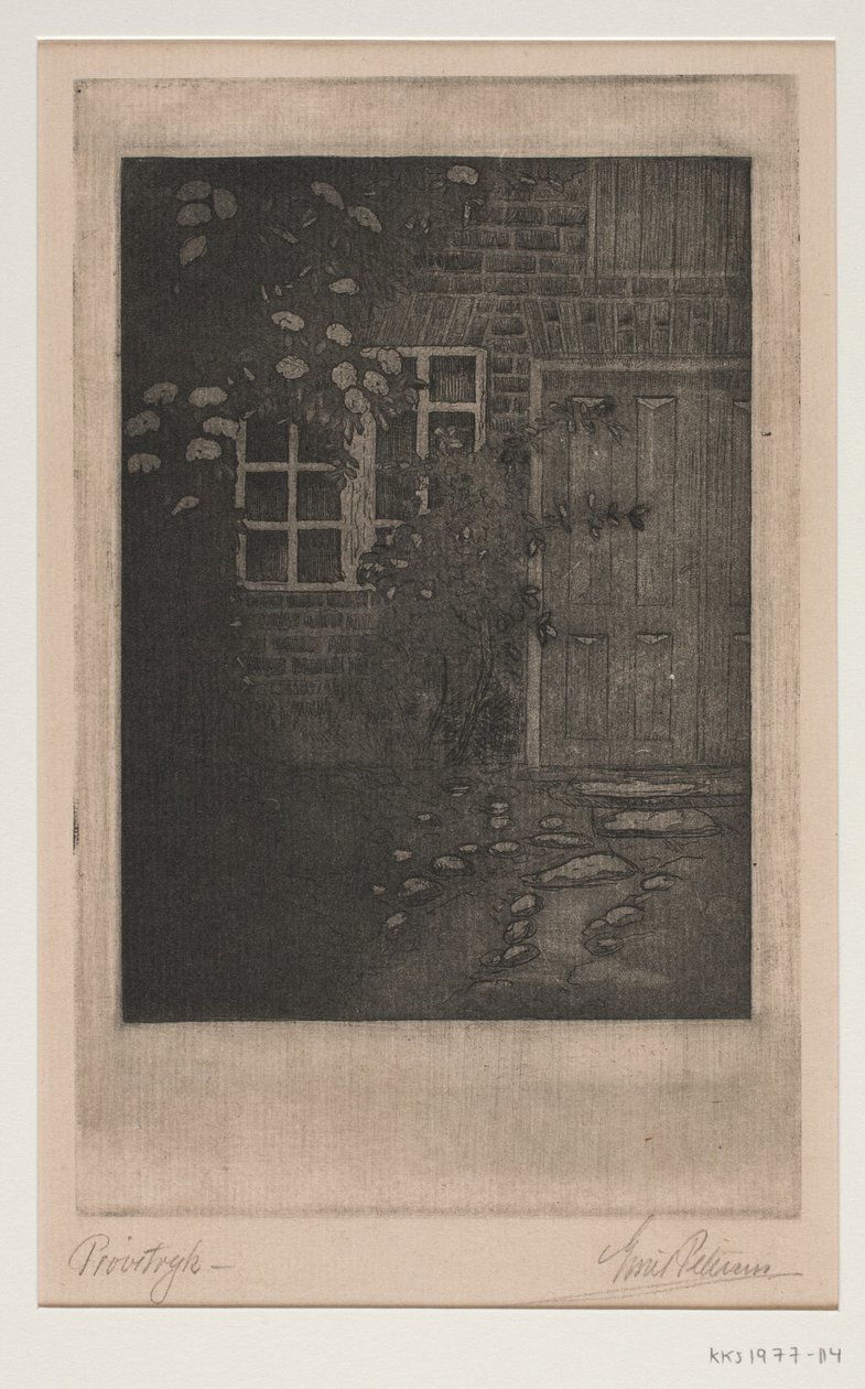 House Wall with Flowers by Emil Petersen